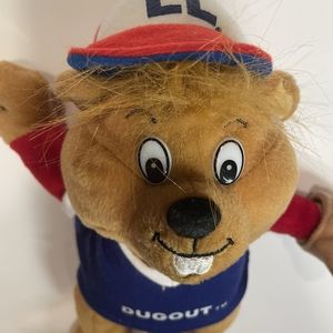 Little League Baseball Mascot Dugout Plush Stuffed Animal  11"
